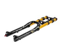 QAZXDRFG Horquilla de suspensión de bicicleta de 66 cm, neumático de 4.0 pulgadas, recto, doble hombro, descenso, viaje aéreo, 160 mm, rebote ajustable, bloqueo manual