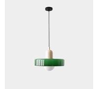 QAZXDRFG Lámpara Colgante de Cristal Verde para Isla de Cocina sobre Mesa, Estilo Mediados de Siglo, Estilo rústico Vintage costero, para Comedor, Restaurante, Pasillo, con Bombilla.
