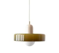 QAZXDRFG Lámpara Colgante de Cristal Verde para Isla de Cocina sobre Mesa, Estilo Mediados de Siglo, Estilo rústico Vintage costero, para Comedor, Restaurante, Pasillo, con Bombilla.