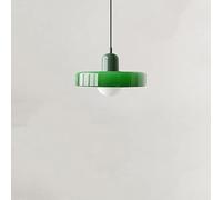 QAZXDRFG Lámpara Colgante de Cristal Verde para Isla de Cocina sobre Mesa, Estilo Mediados de Siglo, Estilo rústico Vintage costero, para Comedor, Restaurante, Pasillo, con Bombilla.