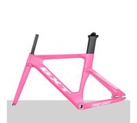 QAZXDRFG Marco de bicicleta de engranaje fijo 700C de 49 cm, 51 cm, 54 cm, 57 cm, 60 cm, marco de fibra de carbono, marco de bicicleta de carreras, marco de liberación rápida, F9 x 100 mm, R10 x 120