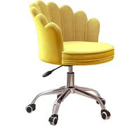 QAZXDRFG Modern 360° Rotation Swivel Chair Ergonomic Desk Chair with Lumbar Support & Armrest for Small Homes and Offices(Yellow)