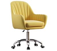 QAZXDRFG Office Chair Velvet Executive Desk Chair Small Chair for Desk Adjustable Height Swivel Chair with Wheels for Living Room, Make-up, Studying(#6)