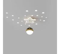 QAZXDRFG Proyector de luz de Techo con diseño de Luna y Estrellas - Lámpara de araña LED Moderna Regulable para Pasillo - Blanco - Cocina, Dormitorio, baño, Pasillo, balcón