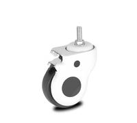 QAZXDRFG Swivel Castor Wheels 1 5-Inch Caster Casing with Silent Brake(Screw)
