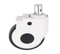 QAZXDRFG Swivel Castor Wheels 1 Pack of 5-Inch Casters American-Style Equipment Casing with Silent Brakes(Plunger)