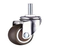 QAZXDRFG Swivel Castor Wheels 1Pcs 1/1.25/1.5/2 Inch Furniture Casters Rubber Caster Trolley with Brake(D,1.25 Inch)