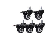 QAZXDRFG Swivel Castor Wheels 5 Pieces/Lot 2 Inch Computer Chair/Clip Spring M11 Lift Office Chair Wheel/Brake Wheel(A-Brakes-M11)