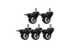 QAZXDRFG Swivel Castor Wheels 5 Pieces/Lot 2-Inch Universal Computer Chair/Clip Spring M11 Lift Office Chair Wheel/Universal Brake Wheel(A-Brakes-M11)