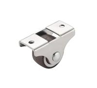 QAZXDRFG Swivel Castor Wheels Pack of 4 2-Inch 4-Hole Flat Double-Wheel Universal Silent Small Tatami Drawer Pulley Cabinet Roller Rubber