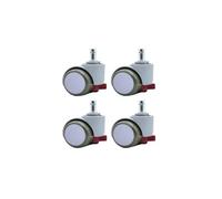QAZXDRFG Swivel Castor Wheels Self-Locking Wheel Automatic Brake M11 Chair Computer Accessories(Dark Gray)