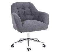 QAZXDRFG Swivel Desk Chair Desk Chairs with Wheels, Comfortable Armless Swivel Chair, Adjustable Swivel Rolling Improve Now & Neck Pain for Home Office Chair(Dark Grey)