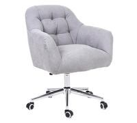 QAZXDRFG Swivel Desk Chair Desk Chairs with Wheels, Comfortable Armless Swivel Chair, Adjustable Swivel Rolling Improve Now & Neck Pain for Home Office Chair(Gray)