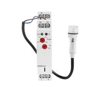 QAZXSEMUI 1 Unidad GRB8-01/02 Interruptor crepuscular, relé fotoeléctrico con Sensor de luz y Temporizador riel DIN, CA 110 V-240 V, Encendido Apagado automático(GRB8-02 AC110-240V)