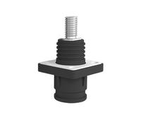 QAZXSEMUI Conector de conexión rápida Almacenamiento energía Alta conductividad 8 mm y 200 A, Tipo Tornillo M8, Conector Industrial antioxidante(200A Black Screw Socket)