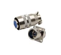 QAZXSEMUI Enchufe y Enchufe Industrial XS12, Conector eléctrico de alimentación 7 Pines M12 Empuje tracción rápidos for Aplicaciones aeronaves, 1 ud(2pin)