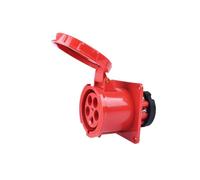 QAZXSEMUI Enchufe y Toma Industrial IP67 de 63 A/125 A, 3P/4P/5P, Resistente al Agua, conexión alimentación, 220 V, 380, 415(Panle Socket 5P 125A)