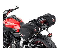 QBag Alforjas de motocicleta para bolsas de motocicleta Bolsas para motocicleta Par de alforjas Bolsas para motocicleta, 22 litros de espacio de almacenamiento (2x11 l), capota de lluvia, universal para casi todos los modelos, negro