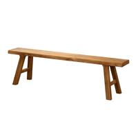 QBGJDOGE Banco de comedor, banco de madera, banco de madera de estilo rústico con esquinas redondeadas, banco de entrada, banco de mesa de cocina, estabilidad estructural, banco al final de la cama(80