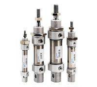 QBGJDOGE Cilindro neumático pequeño MI20mm, pistón de 10 mm a 150 mm de carrera, de acero inoxidable, de doble acción, 1 unidad (Storke 25)(Storke 30)
