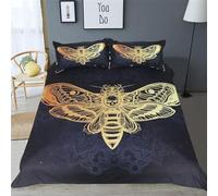 QBIDCSX Funda Nordica Cama 135 Polilla Funda Edredon 230x220 cm y 1 Funda de Almohada 50x75 cm para Niñas Niños con Cremallera Suave Transpirable 110gsm Microfibra Fundas Nordicas