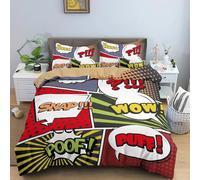 QBIDCSX Funda Nordica Cama 150 Graffiti Funda Edredon 240x220 cm y 1 Funda de Almohada 50x75 cm para Niñas Niños con Cremallera Suave Transpirable 110gsm Microfibra Fundas Nordicas