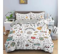 QBIDCSX Funda Nordica Cama 180 Fiesta Funda Edredon 260x240 cm y 1 Funda de Almohada 50x75 cm para Niñas Niños con Cremallera Suave Transpirable 110gsm Microfibra Fundas Nordicas