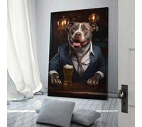 QBIREX Decoración de pared para sala de estar, diseño de bullying en el pub, XL, para el hogar, sala de estar, dormitorio, obra de arte, 50 x 75 cm