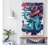 QBIREX Estatua de la Libertad de Nueva York 2, decoración de pared para el hogar, sala de estar, dormitorio, obra de arte, 60 x 90 cm