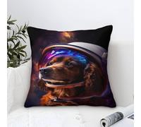 QBIREX Funda de Almohada Personalizada con diseño de Cocker Spaniel inglés, con Cremallera Oculta, Decorativa y Moderna, 50 x 50 cm