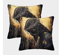 QBIREX Fundas de Almohada King con diseño de Corona de Espinas, Resistentes a Las Arrugas y a Las Manchas, para niños, para el hogar y el Hotel, 45 x 45 cm
