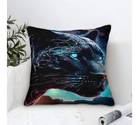 QBIREX Fundas de Almohada Panther King Size para sofá, Dormitorio, Transpirables, estándar, Paquete de 2, 40 x 40 cm