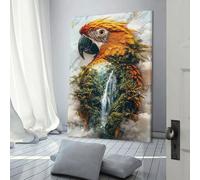 QBIREX Guardián del Dosel: Obra de arte para paredes del hogar, dormitorio, oficina, baño, decoración, lienzo, 50 x 75 cm