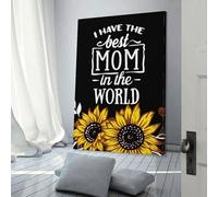 QBIREX Imágenes de pared con texto en inglés "I Have The Best Mom" para sala de estar, cocina, decoración del hogar, 30 x 45 cm