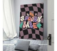 QBIREX Lienzo de Halloween con diseño de una nena espeluznante para decorar paredes del hogar, dormitorio, oficina y baño, 50 x 75 cm.