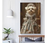 QBIREX Lienzo de tigre del bosque encantado para pared, diseño de animales, para sala de estar, dormitorio, cocina, pasillo, escaleras, 40 x 60 cm