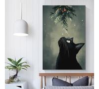 QBIREX Lindos cuadros de chihuahua para Navidad, para sala de estar, baño, cocina, oficina, 20 x 30 cm