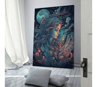 QBIREX Mural moderno para adultos y niños, pintura al óleo sobre lienzo, arte de pared, decoración, regalo, 30 x 45 cm