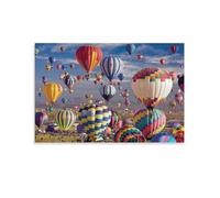 QBIREX Póster de globo aerostático, póster decorativo en lienzo, arte de pared, decoración de habitaciones, póster estético moderno, decoración del hogar, 30 x 45 cm