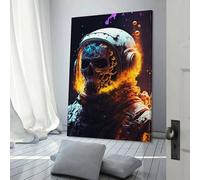 QBIREX Póster de primer plano de un astronauta, obras de arte, lienzo, espacio, arte de pared estético, impresiones, pintura para el hogar, decoración moderna, 50 x 75 cm