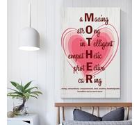 QBIREX Regalo para el día de la madre para mamá. Imágenes de pared para sala de estar, lienzo de arte de animales para decoración moderna del hogar, 30 x 45 cm