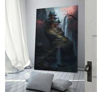 QBIREX The Grand Shrine 2 - Póster decorativo en lienzo para dormitorio (60 x 90 cm)
