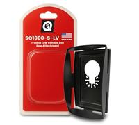 QBit SQ1000-S-LV - Caja de salida de soporte de bajo voltaje, hoja oscilante multiherramienta de acero inoxidable para cajas de salida de 1 banda, cortador seguro de paneles de yeso para instalaciones