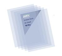 QBIX Hojas de Mylar - 10 piezas de hojas de plantilla de plástico - Hojas A4 transparentes de 0,2 mm - Plantilla de bricolaje-hoja de arte adecuada para corte de plantilla diy