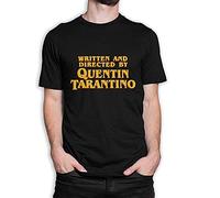 QBKCLP Casein Dream Tshirts Camisetas y topss Written and Directed by Quentin Tarantino T-Tshirts Camisetas y Tops, Men' Women's Black (Medium)