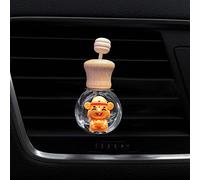 qbodp 2 Piezas Clips De Botella De Perfume De Ventilación De Coche,Botella De Vidrio Vacía,Accesorios De Ventilación De Coche,Clips De Decoración God Of Wealth,Decoración Interior De Coche Para Mujer