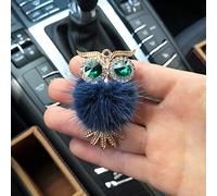 qbodp 2 Piezas Clips De Ventilación Para Ambientador De Coche,Accesorios De Ventilación De Coche,Clips De Decoración De Búho De Bola De Pelo,Bonita Decoración Interior De Coche Para Mujer