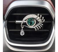 qbodp 2 Piezas Clips De Ventilación Para Ambientador De Coche Con Forma De Ojo,Accesorios De Ventilación Para Coche,Clips De Decoración,Decoración Interior Bonita Para Coche,Verde