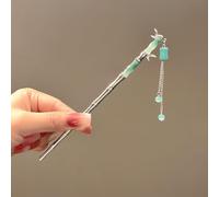 qbodp 2 Piezas Palillos Para Cabello Con Forma De Bambú Para Moños, Palillos Para Cabello Con Cadena De Borlas, Horquillas Elegantes Para Cabello Palillos A La Moda Accesorios Para Cabello