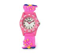 QBOS Reloj de pulsera analógico para niños a partir de 3 años, Pink/Flower Bee, Moderno